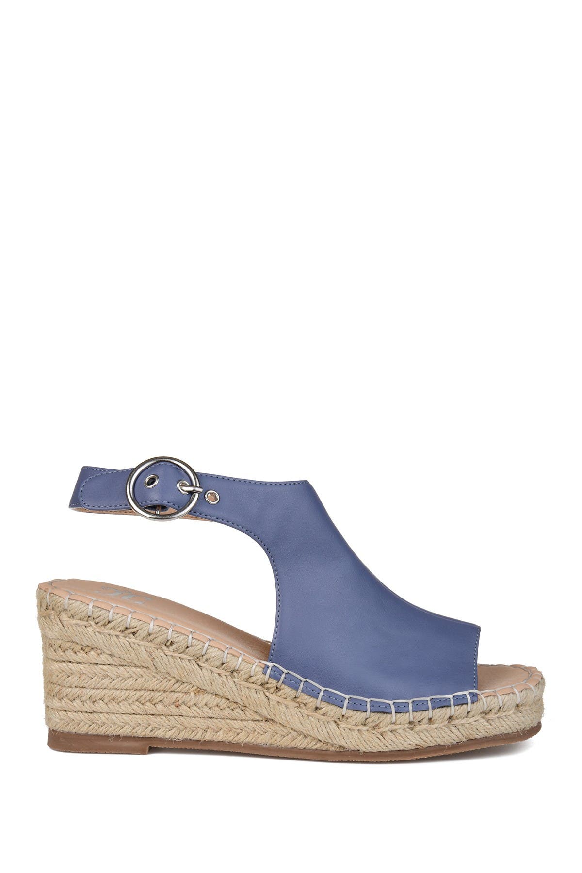 JOURNEE Crew Espadrille Wedge Sandal, Alternate, color, BLUE