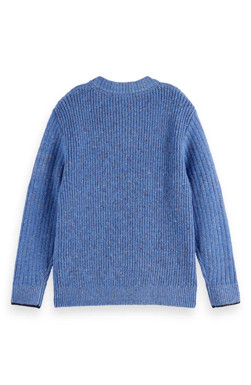 Scotch & Soda Kids' Cable Sweater In Blue