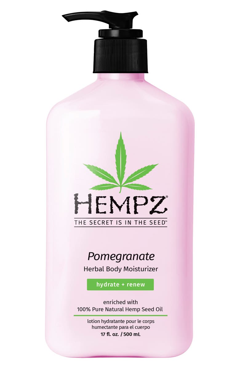 HEMPZ Pomegranate Herbal Body Moisturizer, Main, color, 