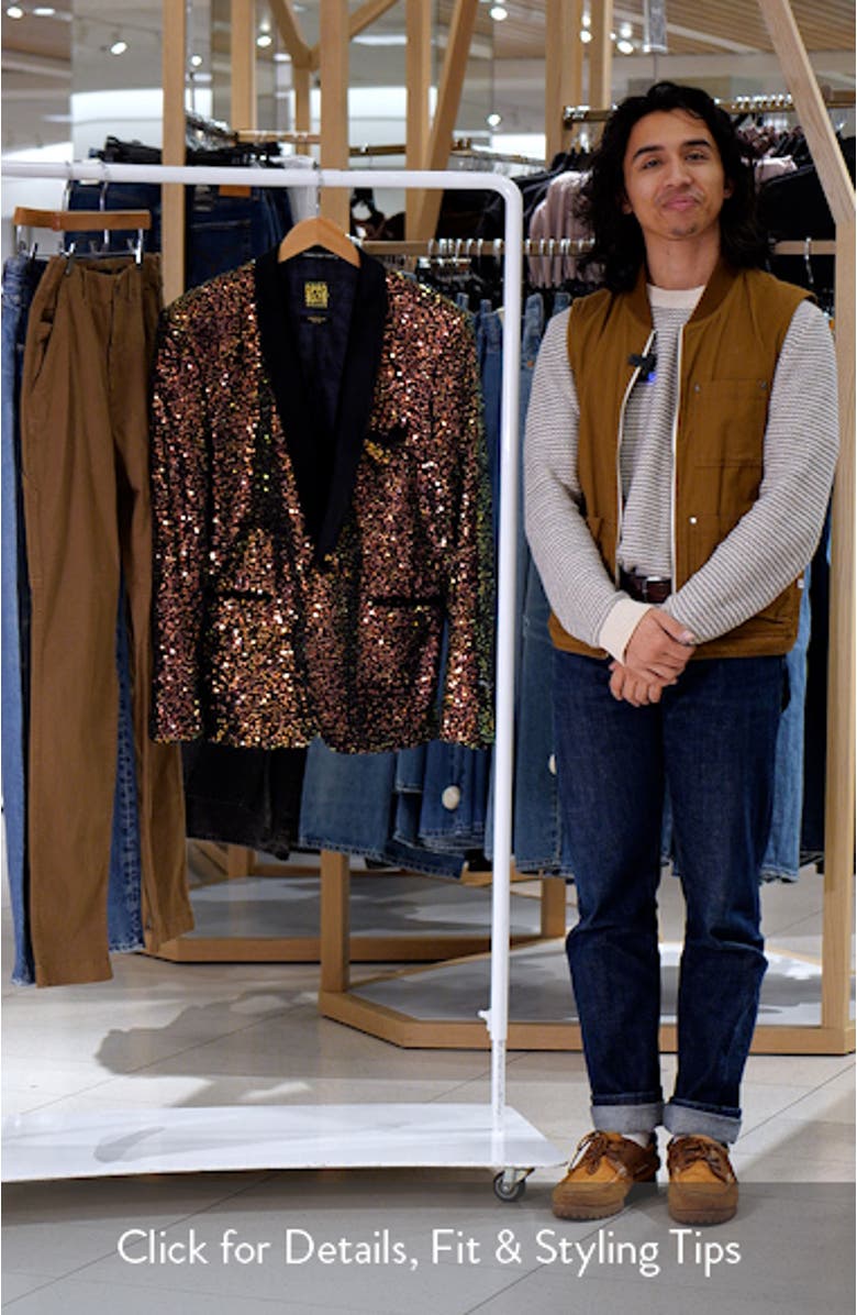 Amber Sequins Dinner Jacket, sales video thumbnail