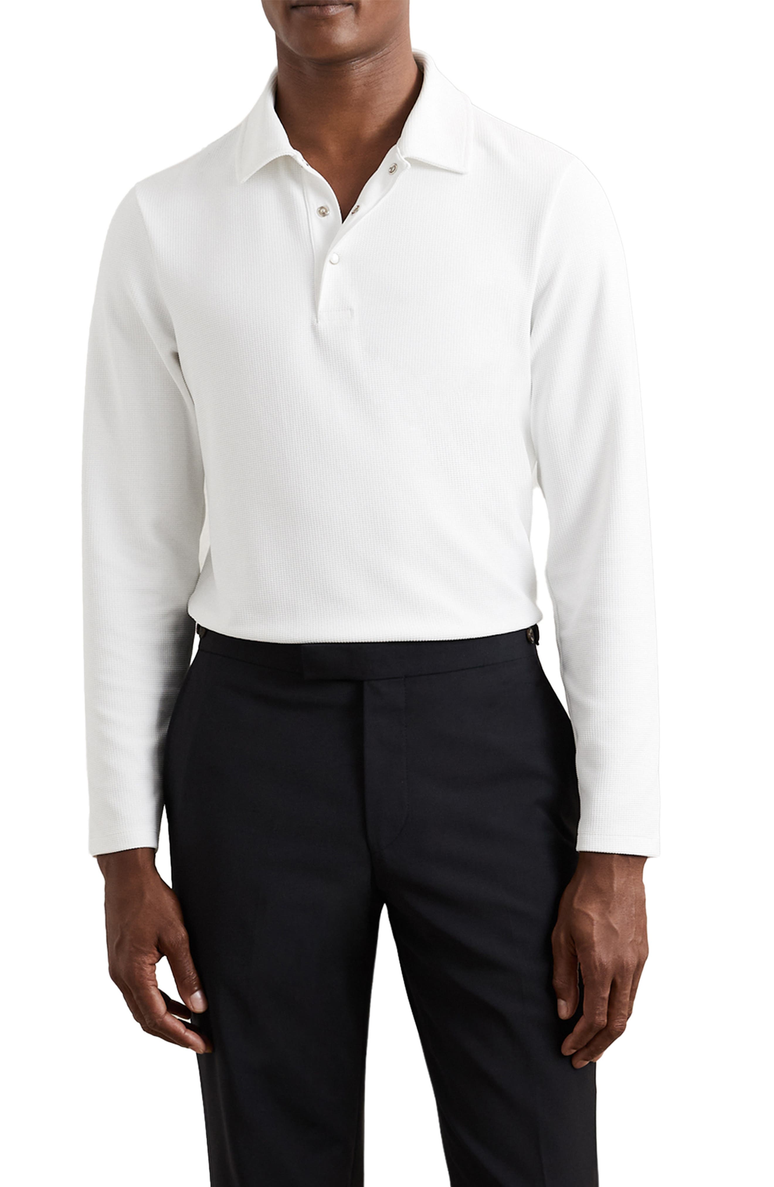 Tivolli Long Sleeve Waffle Polo