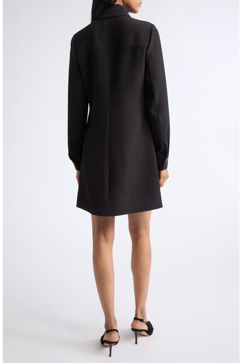 Pryce Long Sleeve Shirtdress, Alternate, color, BLACK