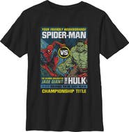 Spider-Man: Brand New Day Boys' Marvel Friendly Neighborhood vs Hulk T-Shirt