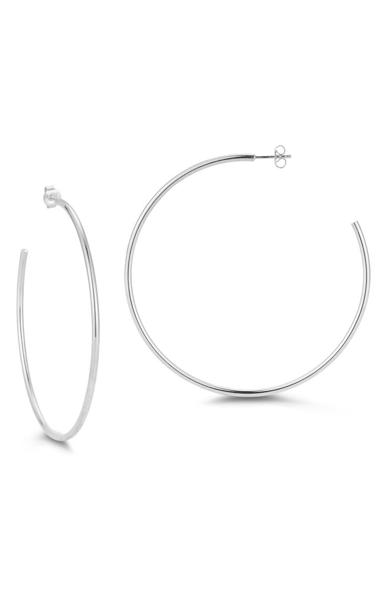 CHLOE AND MADISON 14K Gold Plated Sterling Silver Hoop Earrings, Main, color, 