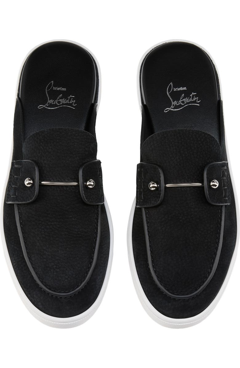 Christian Louboutin Chanme Sneaker Loafer Mule, Alternate, color, Black