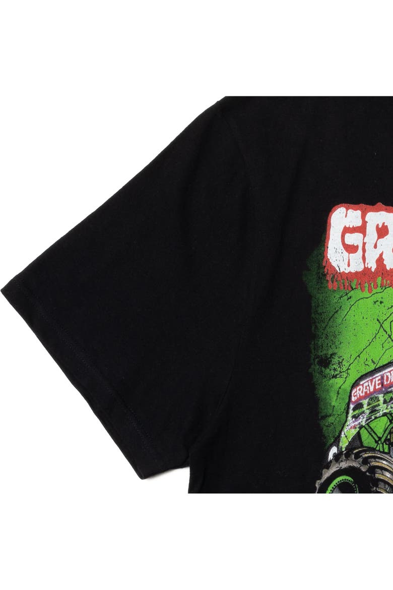 Short Sleeve T-Shirt, Alternate, color, Grave Digger Jet Black