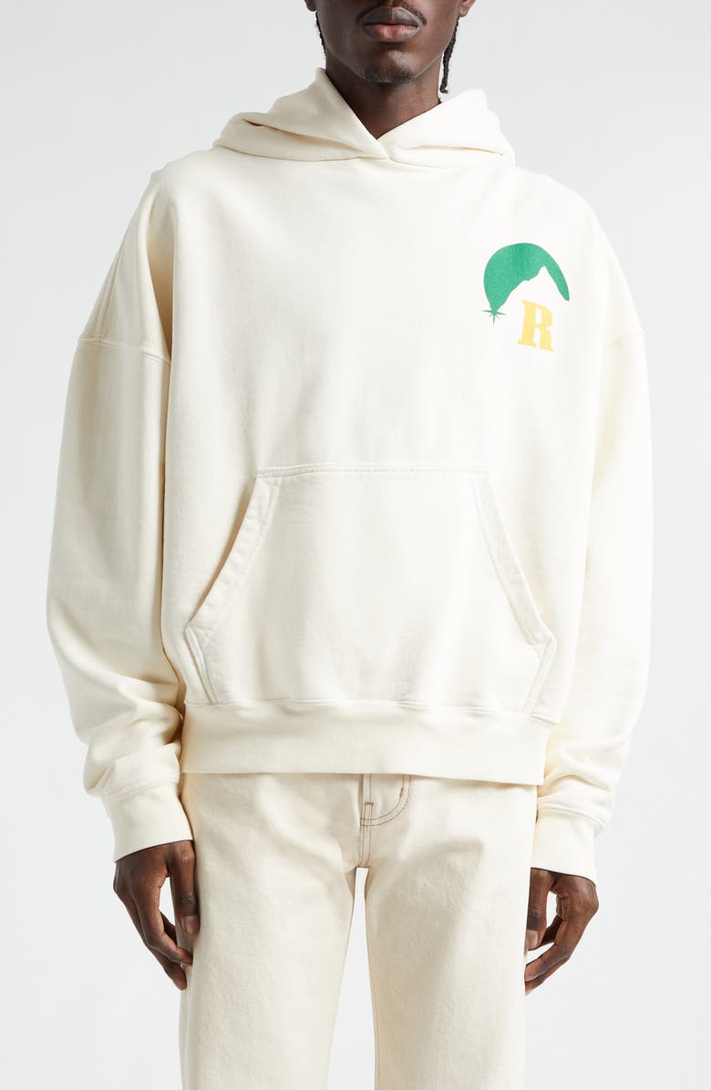 Rhude Moonlight Logo Graphic Hoodie, Main, color,