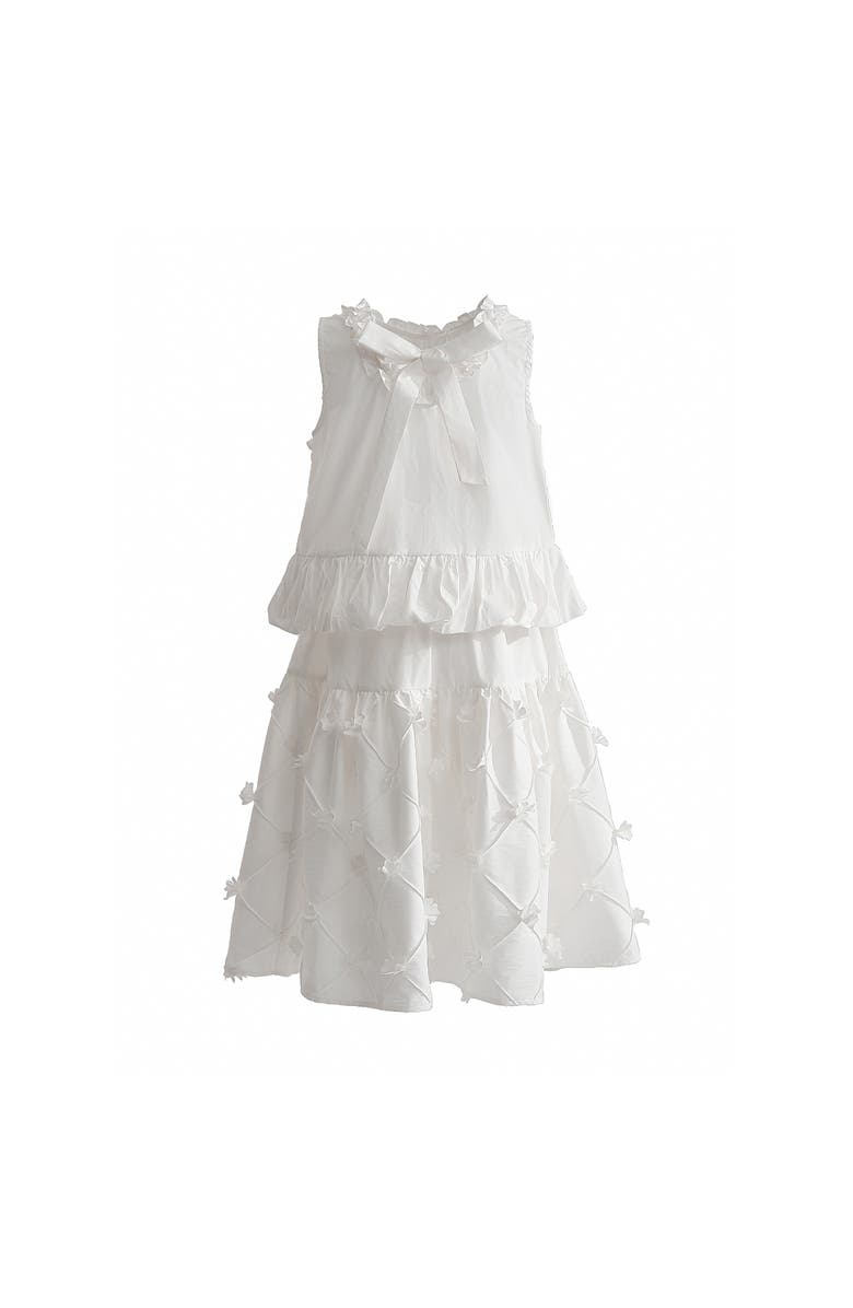 Tulleen Lucienne Quilted Skirt Set, Alternate, color, White