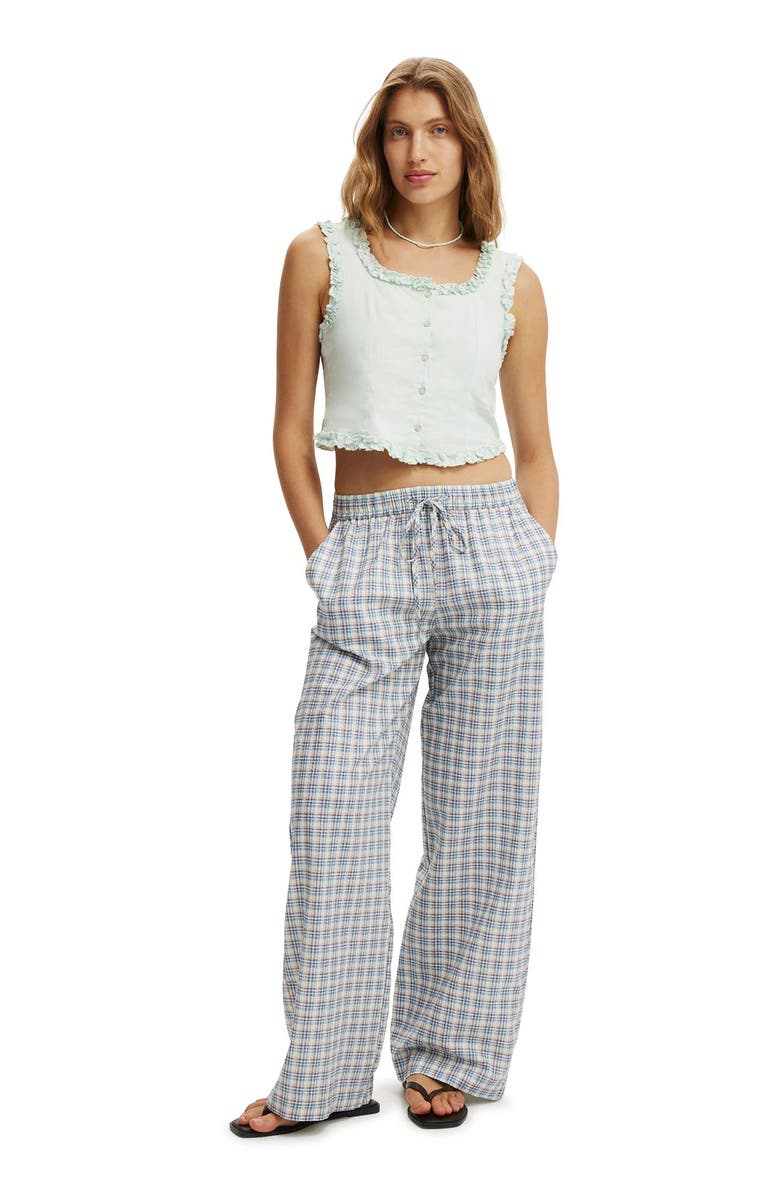 Cotton On Women's Emily Ruffle Top, Alternate, color, Powder Green