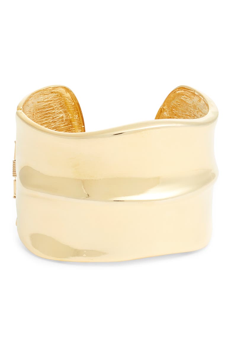 Polished Cuff Bracelet, Main, color, POLISHED GOLD