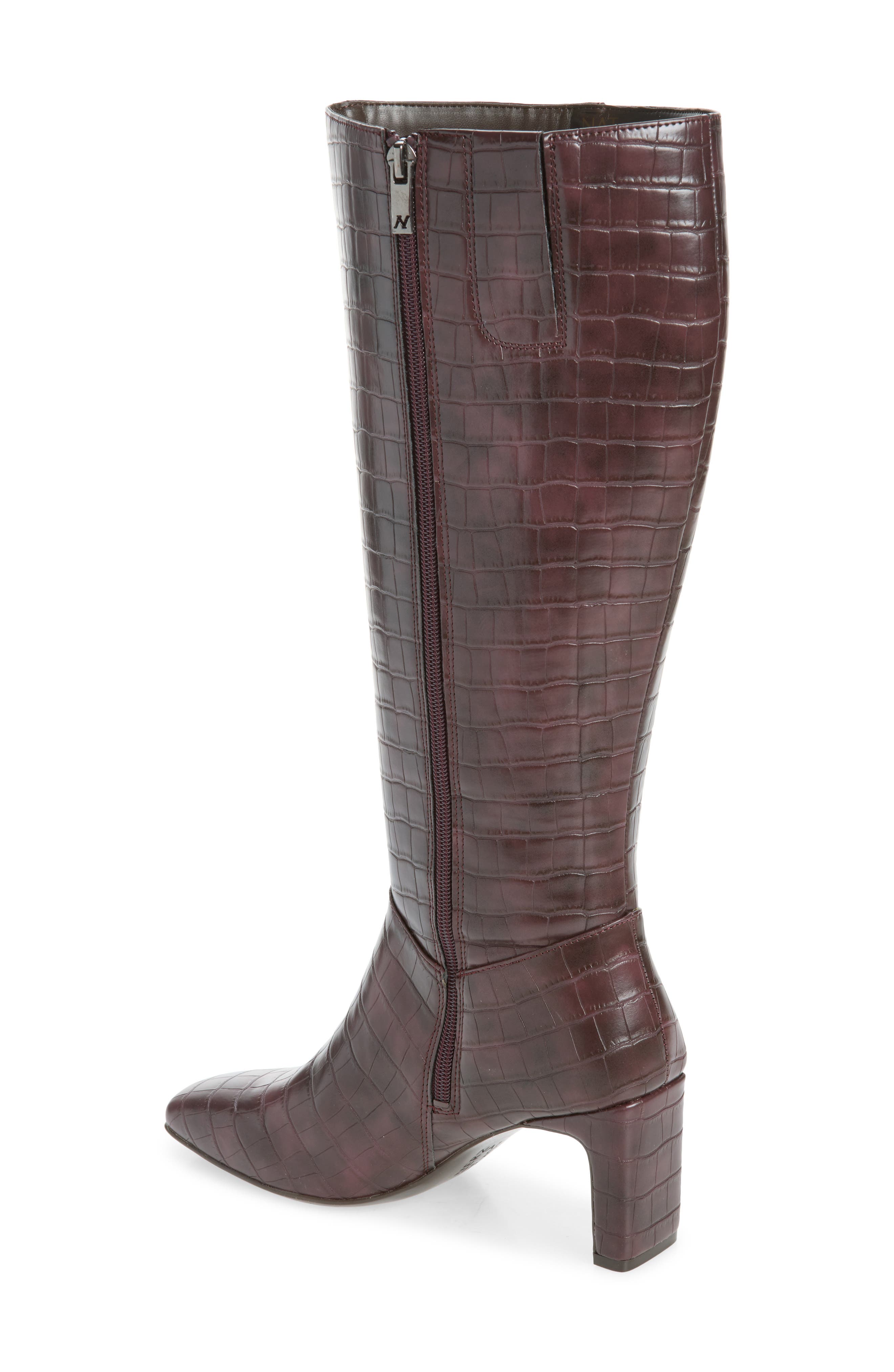 Nona Square Toe Boot, Alternate, color, SMOKY SANGRIA