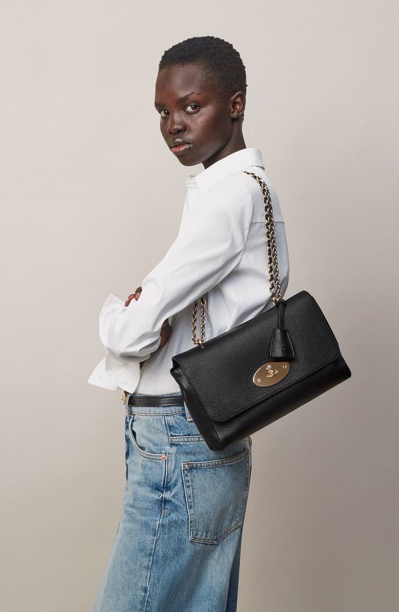 Mulberry Medium Lily Convertible Leather Shoulder Bag, Alternate, color,