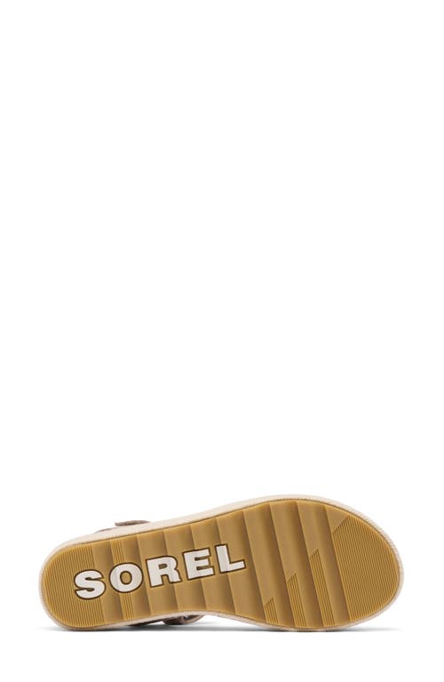 Sorel Cameron Flatform Sandal In Crushed Clay/gum