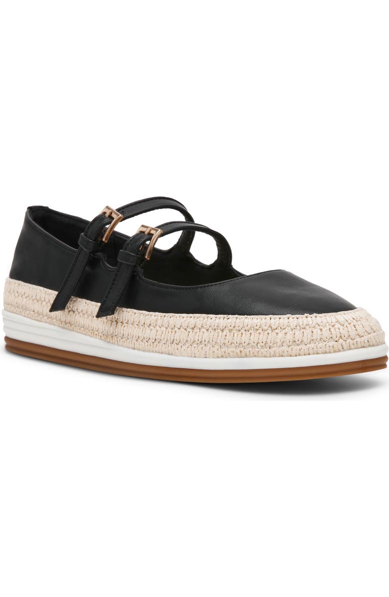 Anne Klein Jasiel Mary Jane Flat, Main, color, Black Pu