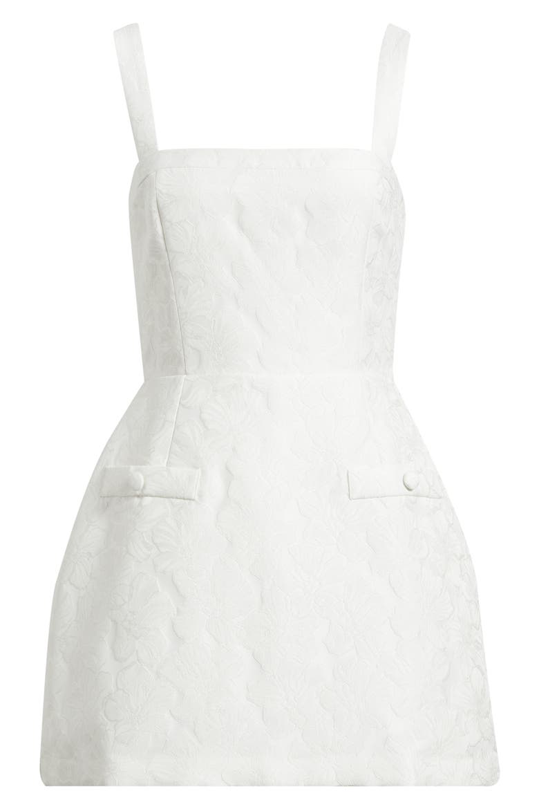 Martini Floral Jacquard Cocktail Romper, Alternate, color, WHITE