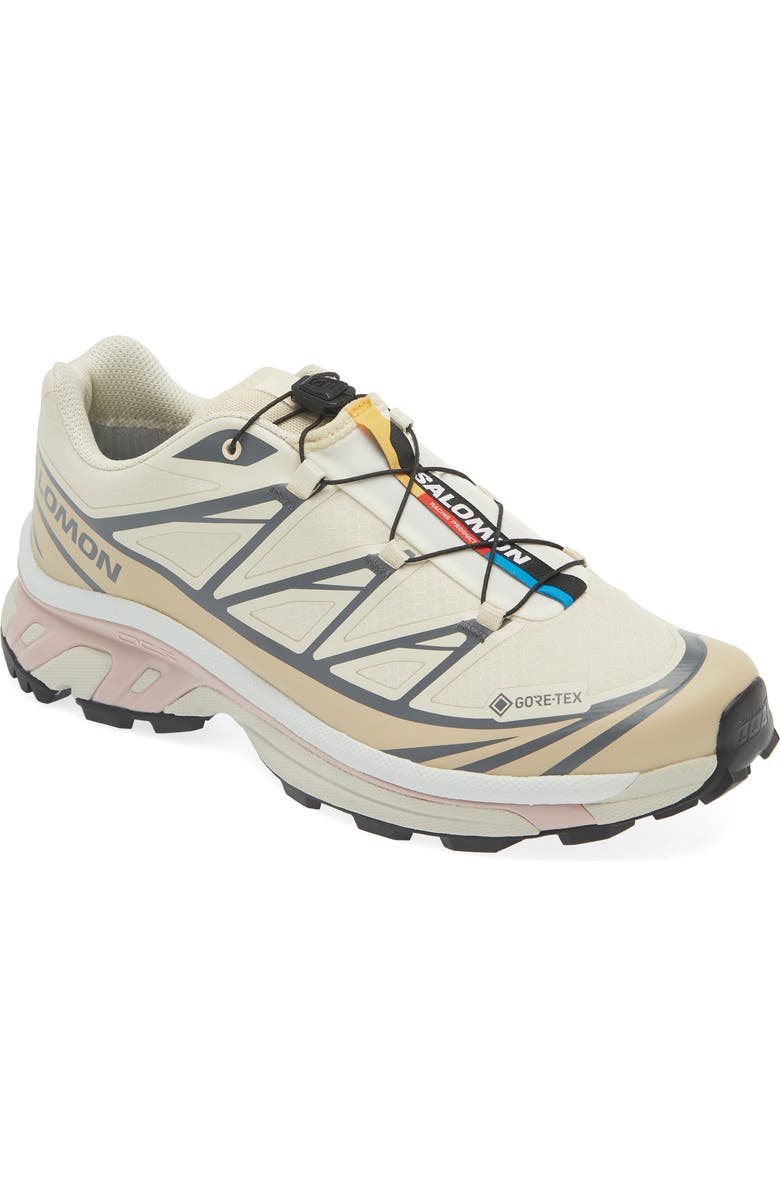 Salomon XT-6 Gore-Tex<sup>®</sup> Waterproof Sneaker, Main, color, Almond Milk