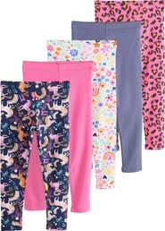 NEXT Kids' Assorted 5-Pack Leggings