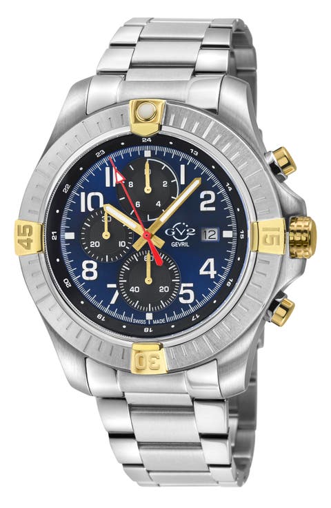 T38 Stainless Steel Automatic Movement Bracelet Watch, 45mm