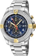 GV2 T38 Stainless Steel Automatic Movement Bracelet Watch, 45mm