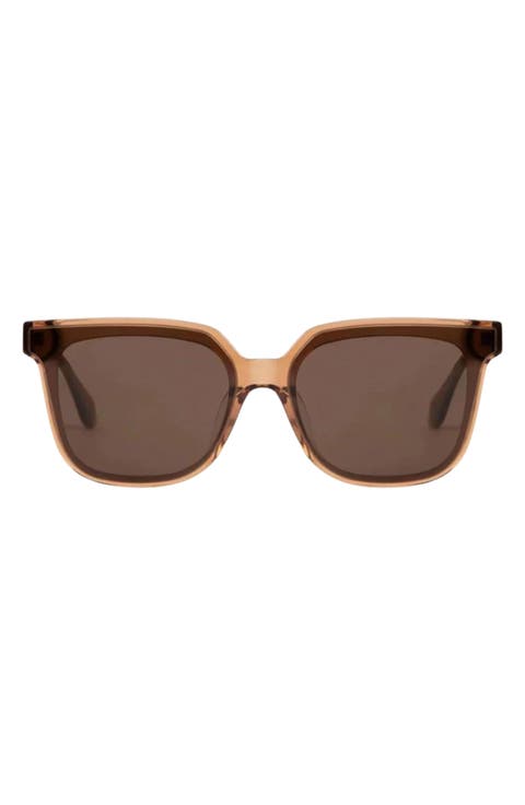 Malia 55mm Low Nose Bridge Wide Width Square Sunglasses