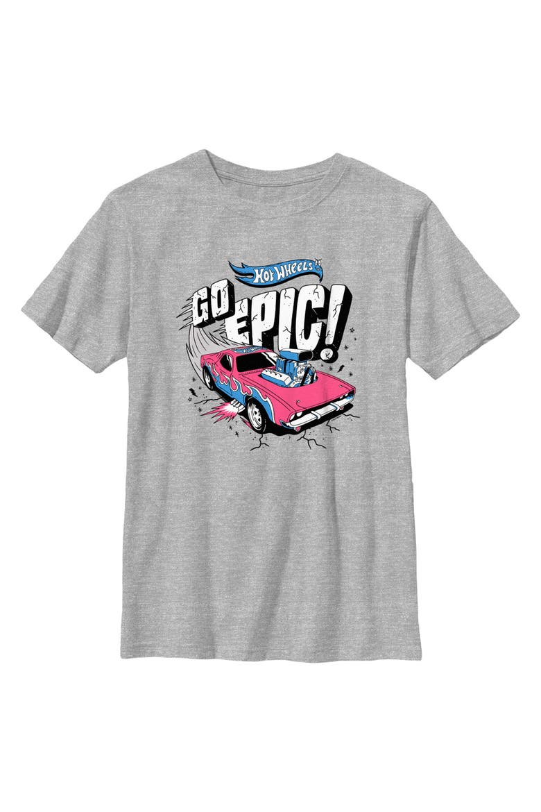 Boy's Hot Wheels Go Epic Retro Car  Graphic T-Shirt, Main, color, Sport Grey