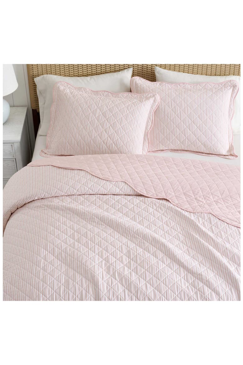 Kingston Quilt Set, Alternate, color, WHITE/ POW ROSE