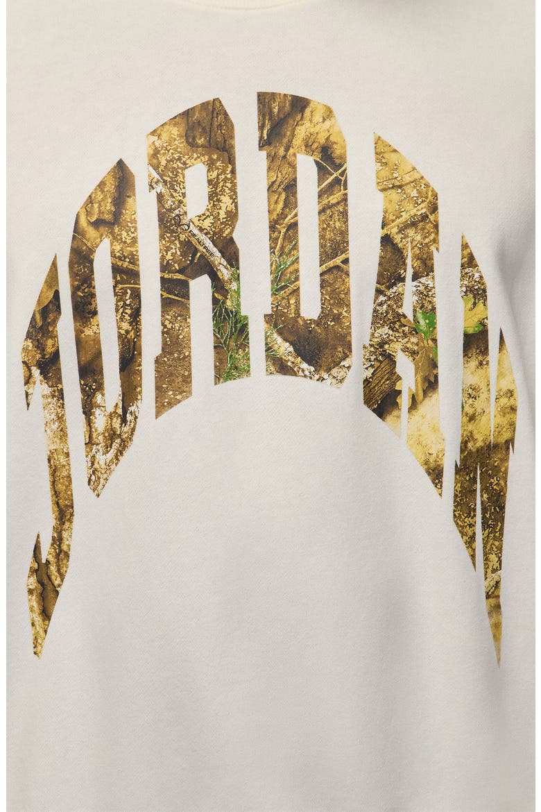 x Realtree Oversize Graphic Crewneck Sweatshirt, Alternate, color, SAIL/ BLACK
