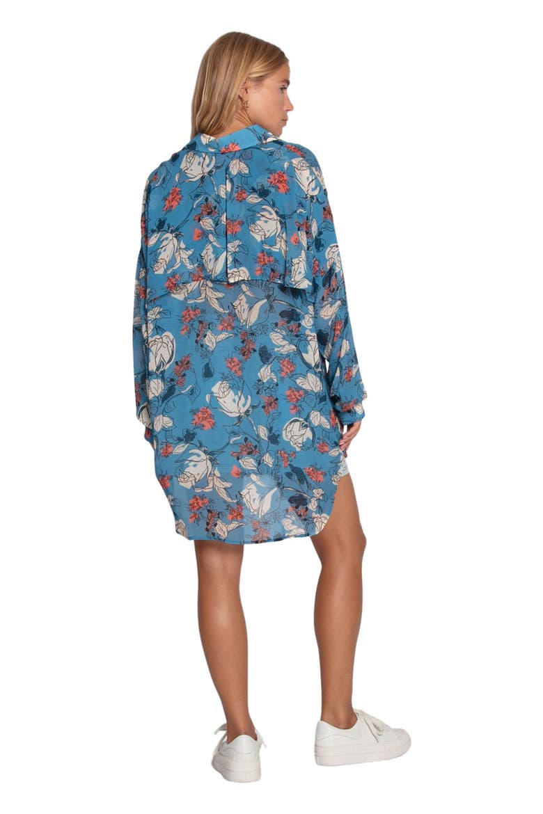 Because You Move Me Oversized Shirt, Alternate, color, Flora Blue