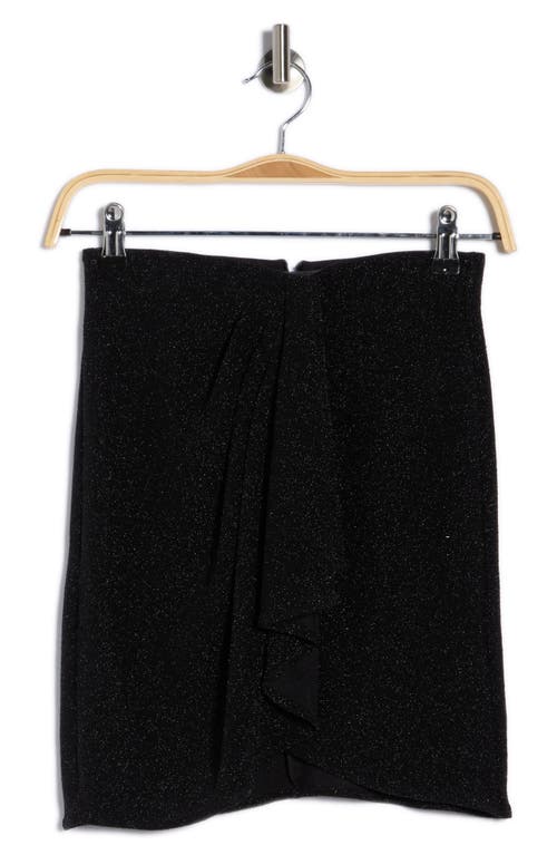 Isabel Marant Étoile Bergen Draped Front Miniskirt In Black