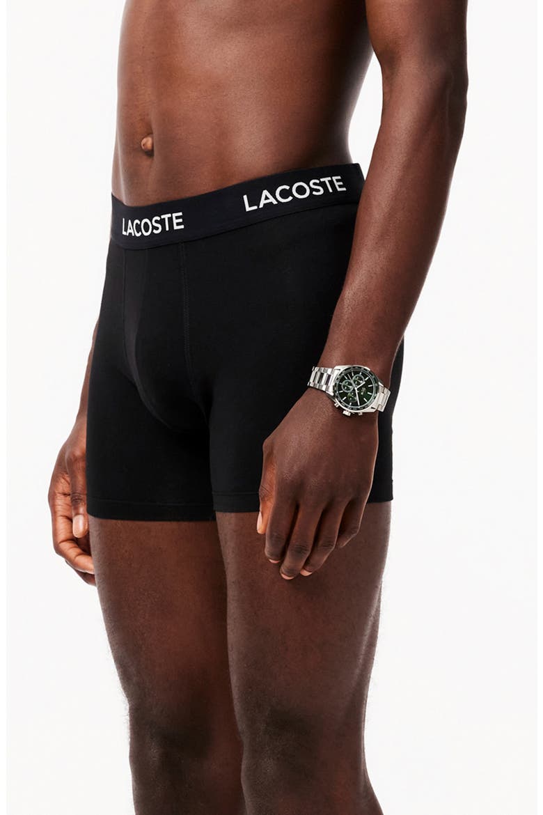 Core Essentials Assorted 5-Pack Stretch Cotton Boxer Briefs, Alternate, color, BLACK