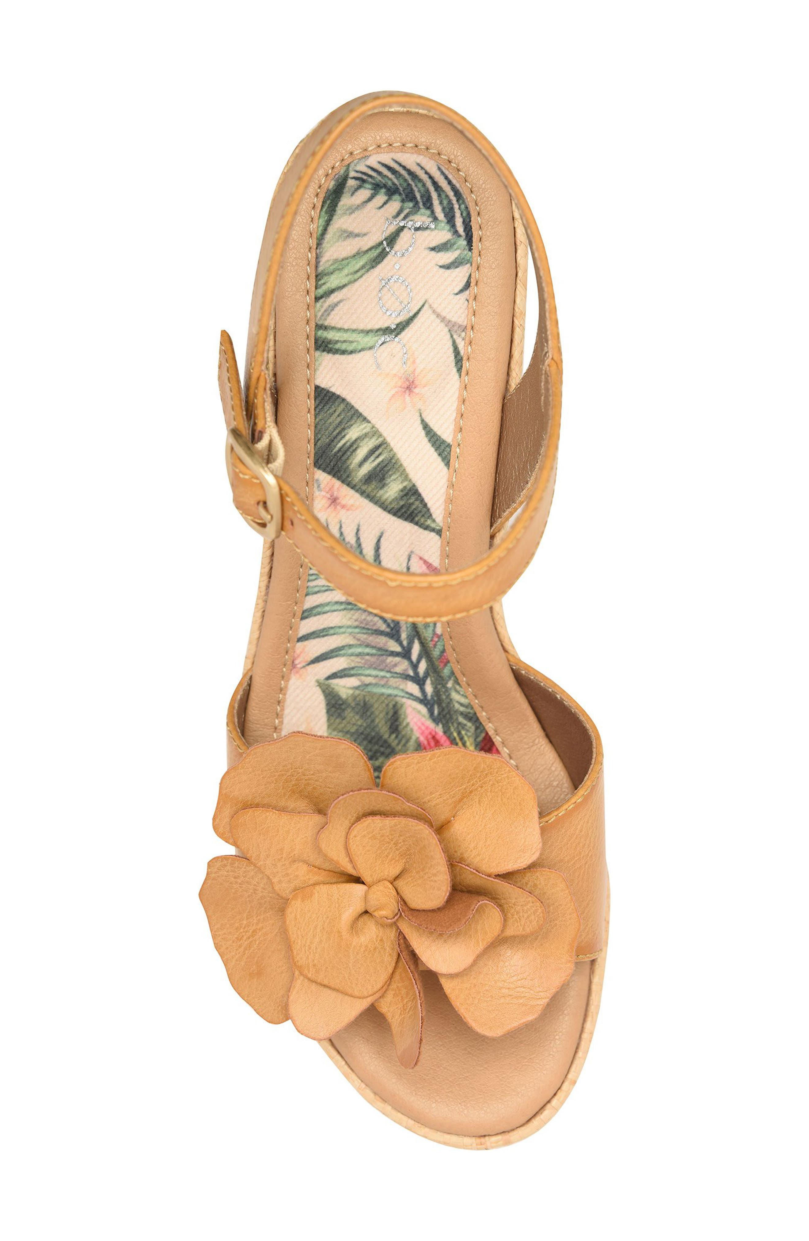 Estella Wedge Sandal, Alternate, color, DARK YELLOW