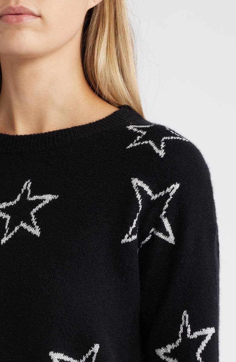 Caslon<sup>®</sup> Star Jacquard Sweater, Alternate, color,