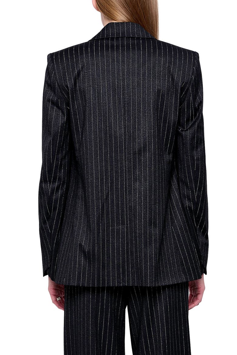 Valser Pinstriped Blazer, Alternate, color, ANTHRACITE