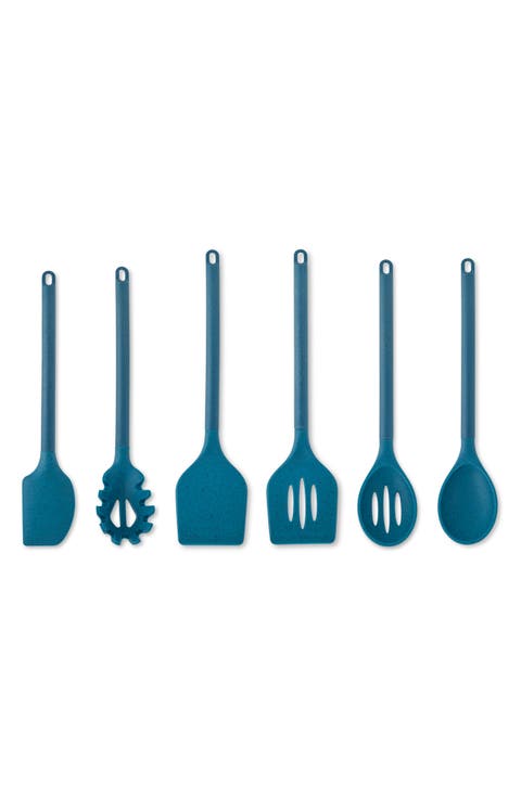 6-Piece Silicone & Wheat Fiber Cooking Utensil Set