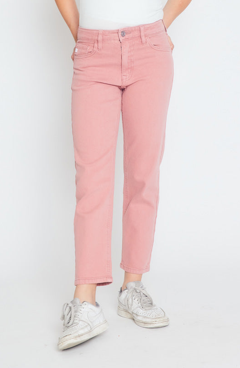 KanCan Uniqua 90's Ultra High Rise Straight Jeans, Main, color, Coral