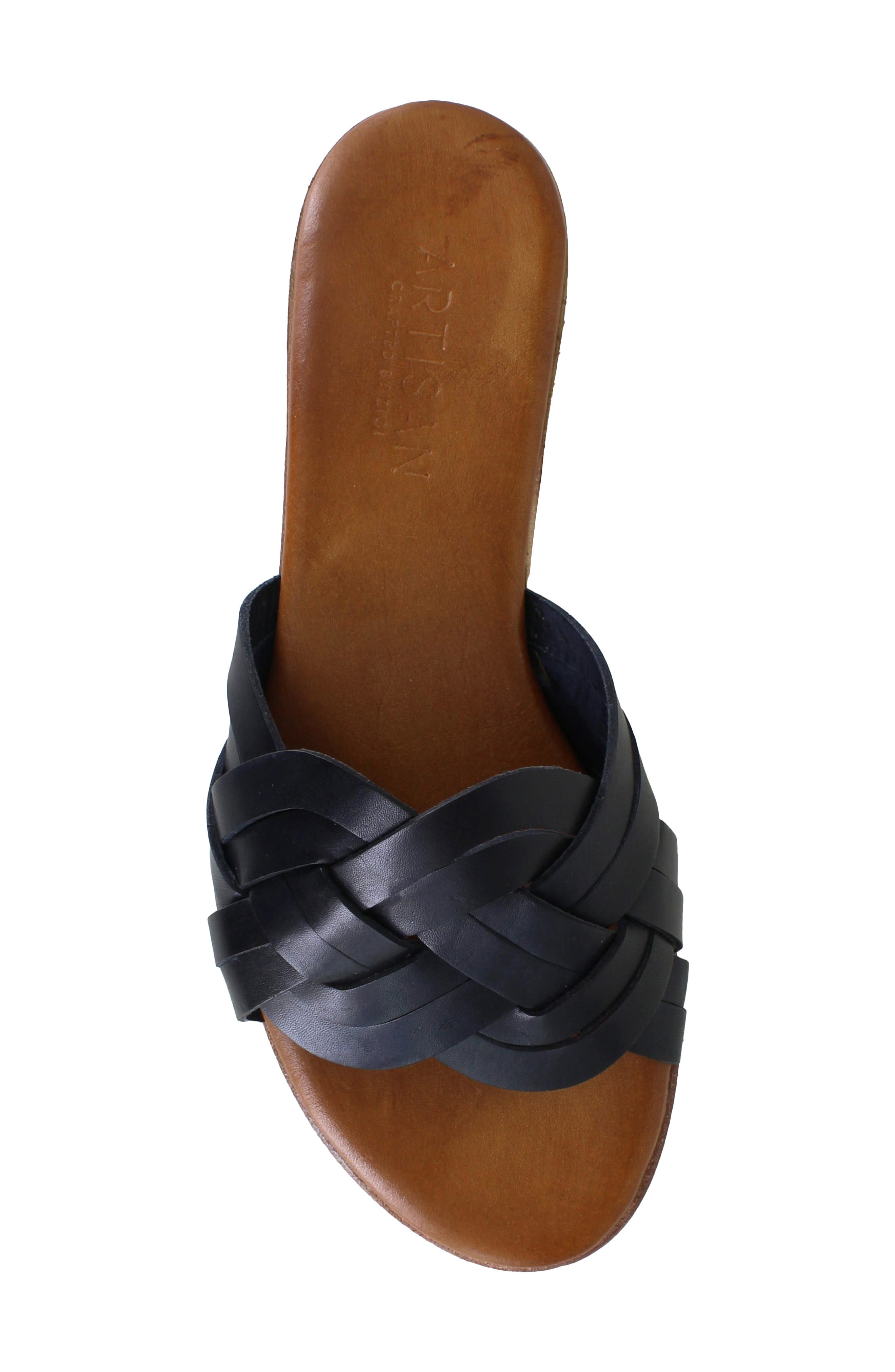 Artisan Crafted By Zigi Arutzy Slide Sandal, Alternate, color, Black