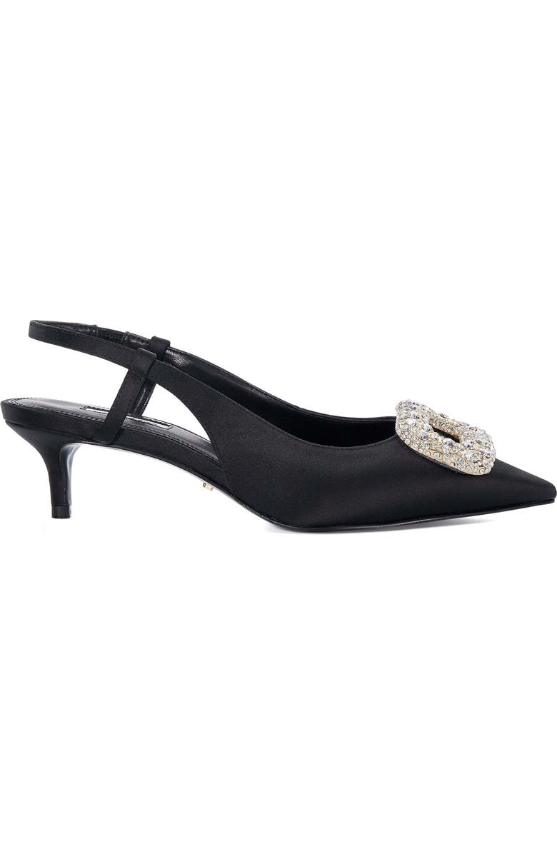 Dune London Centrepiece Slingback Pointed Toe Kitten Heel Pump, Alternate, color,