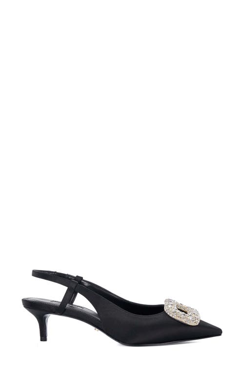 Dune London Centrepiece Slingback Pointed Toe Kitten Heel Pump