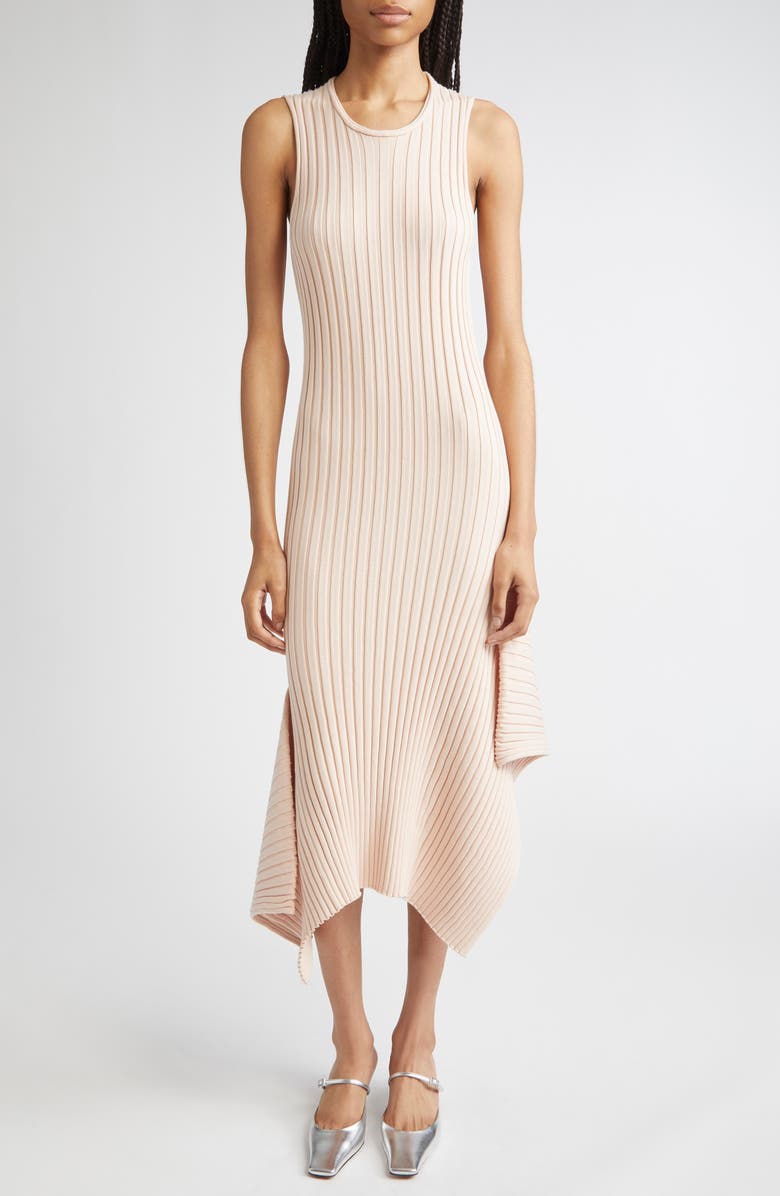 Stella McCartney Rib Cotton Tank Dress, Main, color, Powder Pink