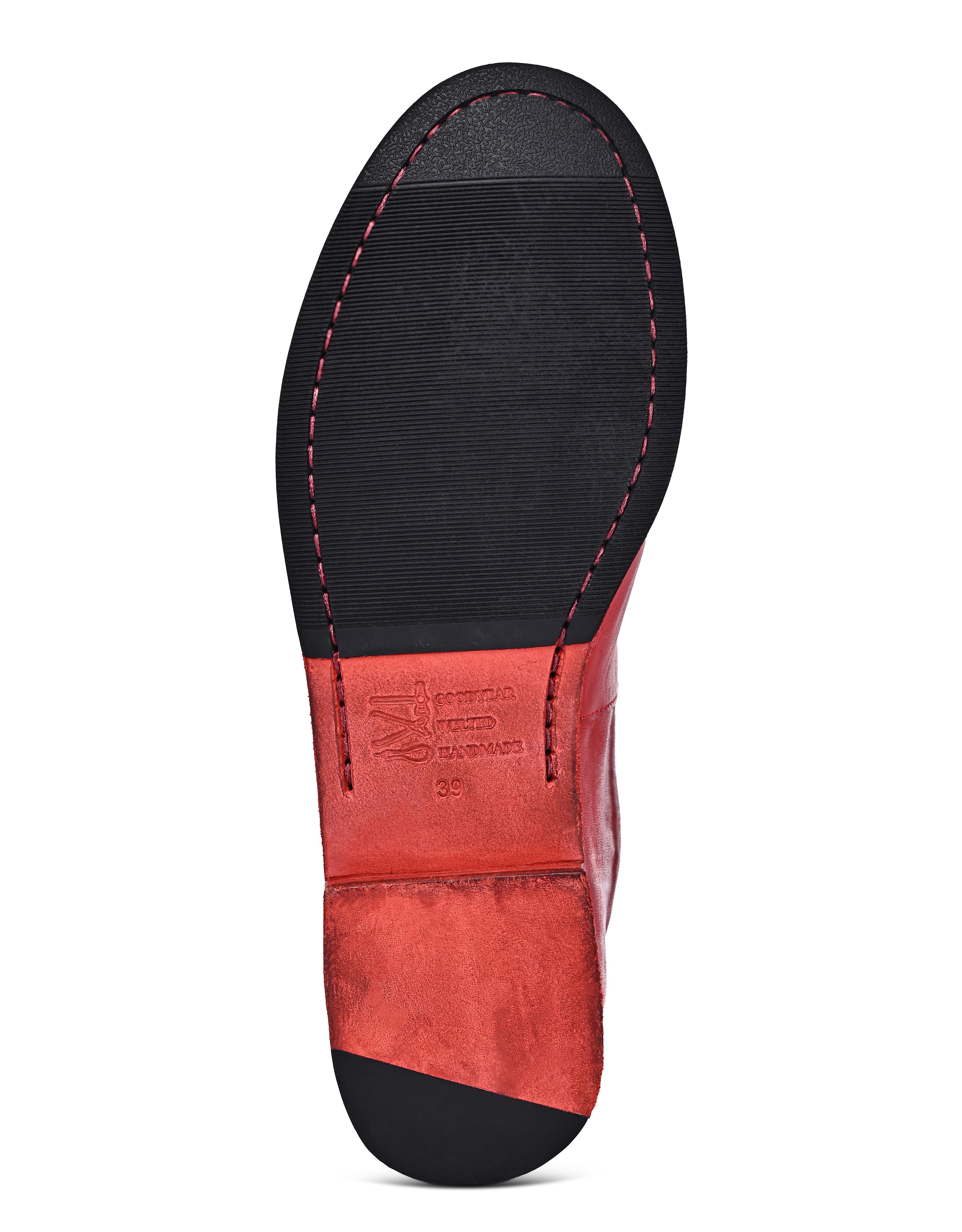 Heritage Genuine Leather Minimal Soft Mary Jane Flat, Alternate, color, Brick