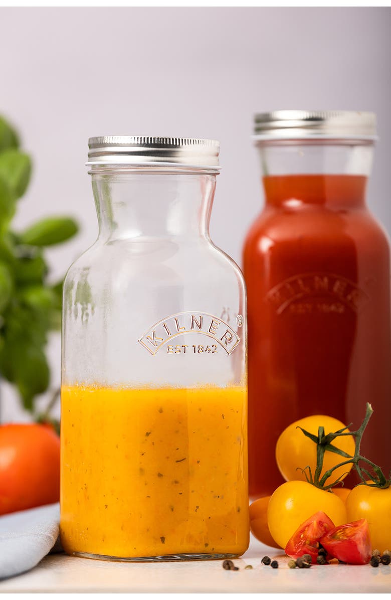 Kilner Juice and Sauce Glass Bottle, 17 Ounce, Alternate, color, Clear