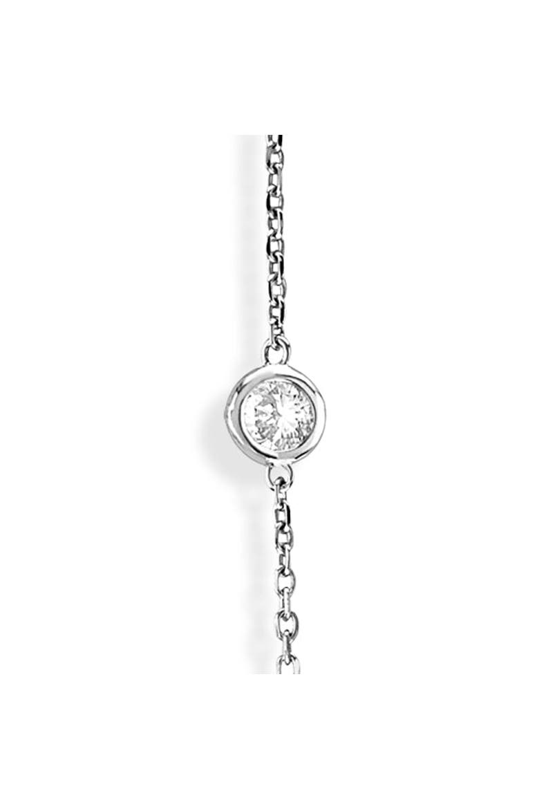 Lab Diamonds By The Yard Station Necklace 14k, Alternate, color, White Gold