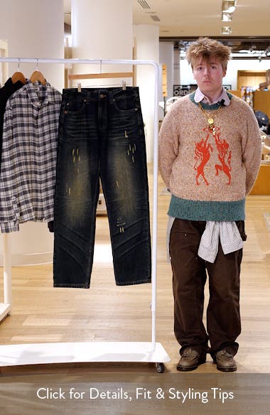 LEVEL 7 Relaxed Straight Leg Jeans (Men) | Nordstrom