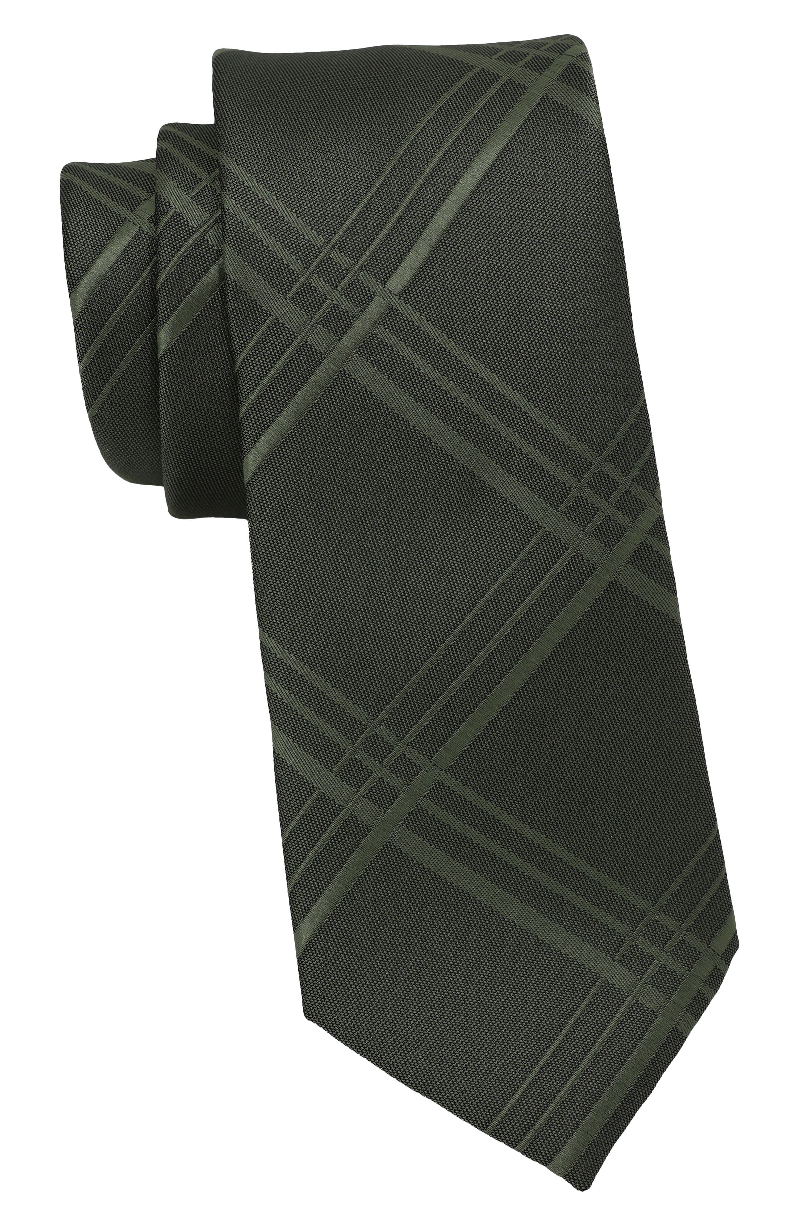 Tonal Plaid Tie