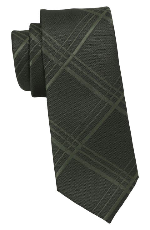 Tonal Plaid Tie