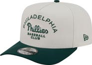 New Era Men's New Era Cream/Dark Green Philadelphia Phillies Chrome A-Frame 9FIFTY Snapback Hat