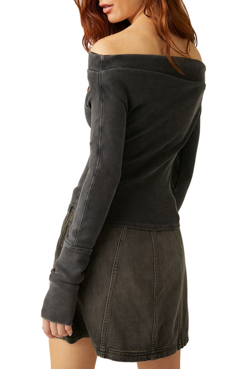 Free People Gigi Off the Shoulder Rib Top, Alternate, color, 