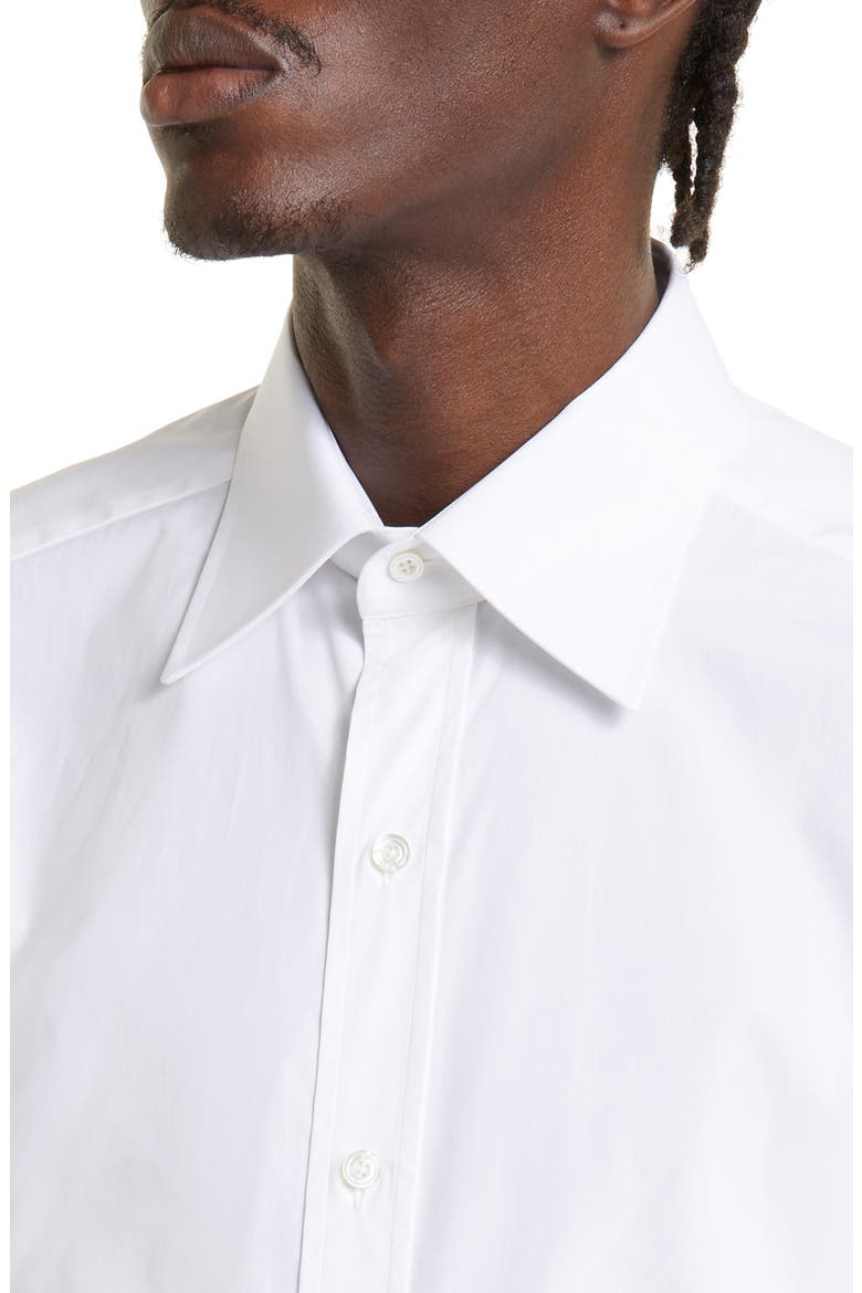 Slim Fit Poplin Button-Up Shirt, Alternate, color, OPTICAL WHITE