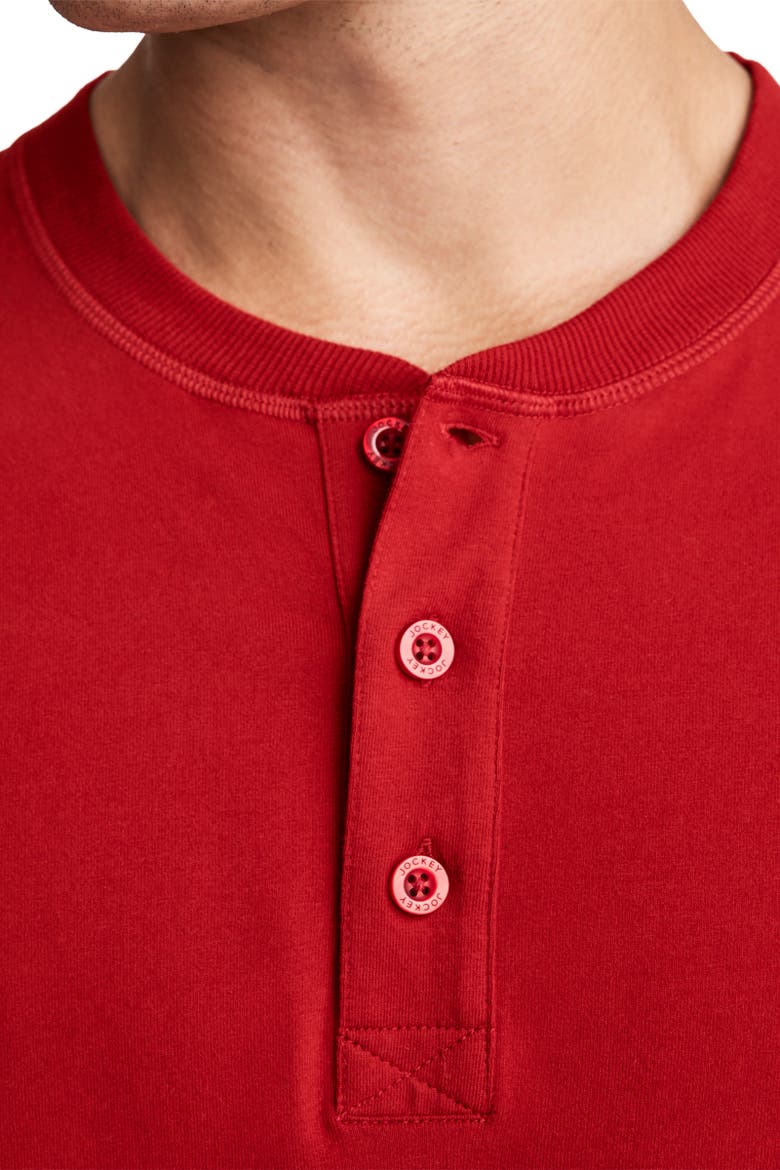 Mens Men's Fam Jams Long Sleeve Henley, Alternate, color, Deep Scarlet