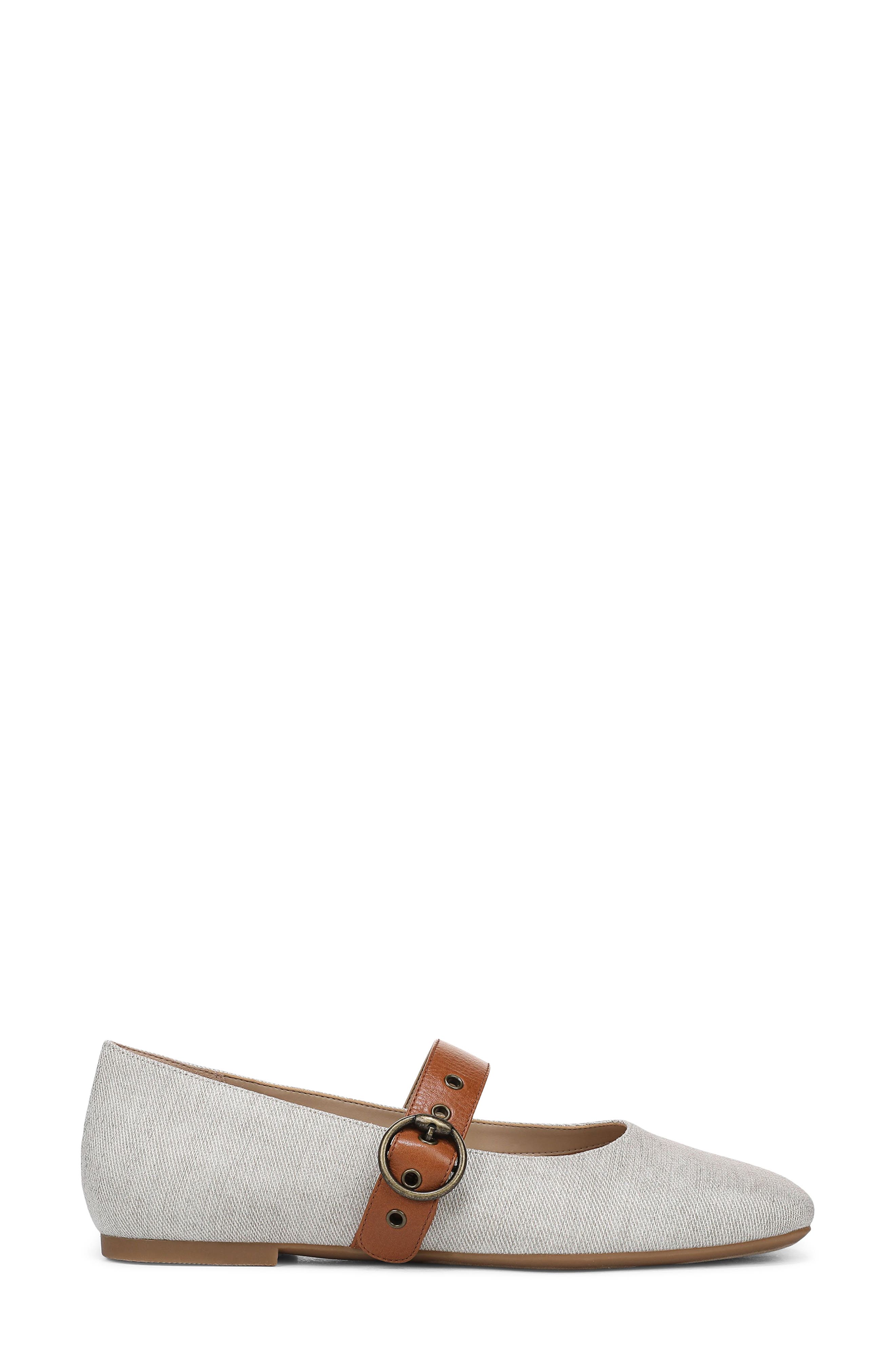 Hattie Mary Jane Flat, Alternate, color, NATURAL/ GOLD